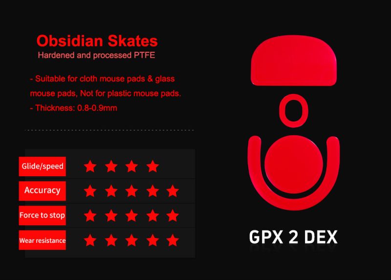 Feature of Obsidian skates for GPX 2 DEX